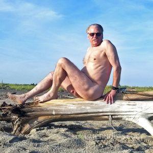 A male in the wilderness