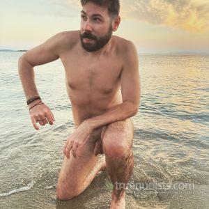 A dude outdoors