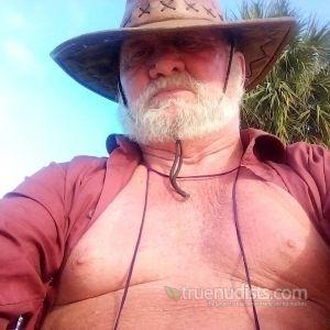 A man in the woods