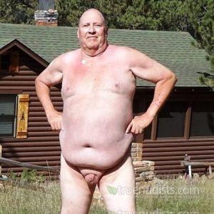 Solo man outdoors