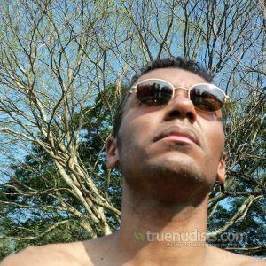 Solo dude in the woods