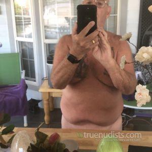 Solo man having fun at home