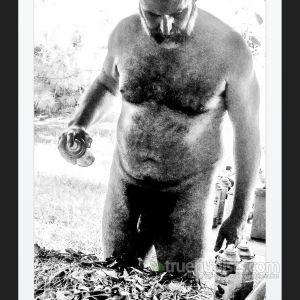 One nudist out and about