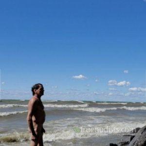 One man outside