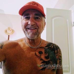 One man staying in