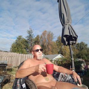 One guy outdoors