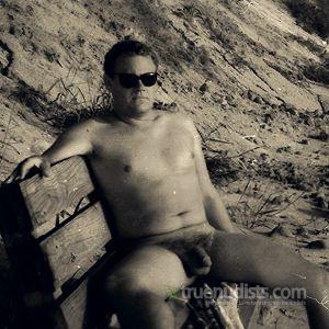 Solo nudist outside