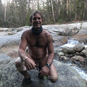 A male in the wilderness