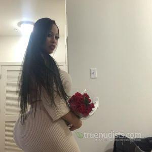 Solo female having fun at home