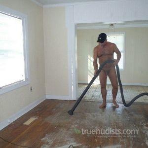 One man sitting at home