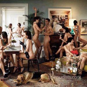 a bunch of nudist