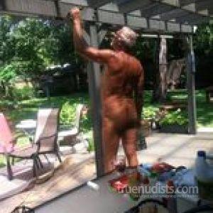 A guy outside