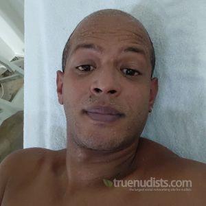 Solo guy relaxing at home
