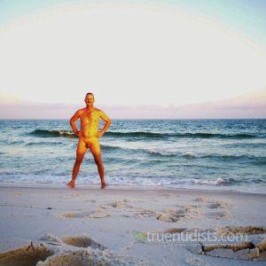 Solo dude in the surf