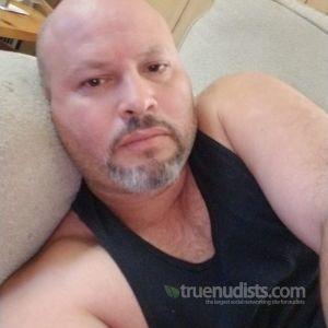 One man having fun at home