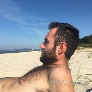 One dude on the beach