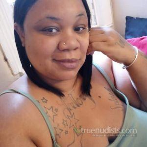 Solo female relaxing at home
