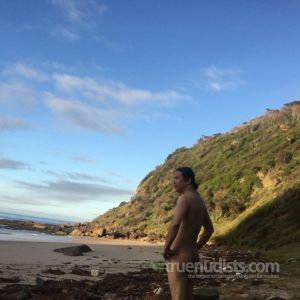 Solo guy on the beach