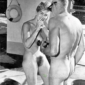 A nude person