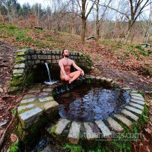 One dude in nature