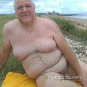 Solo nudist in the wilderness