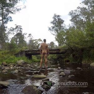 Solo man outside