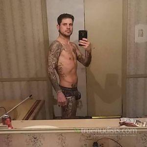 A man with cool tattoos
