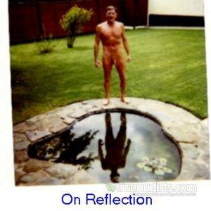 A male outdoors