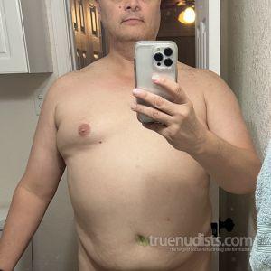 Solo guy having fun at home