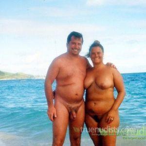 Solo nudist in nature
