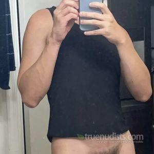 A man having fun at home
