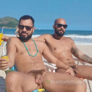 Solo nudist outdoors