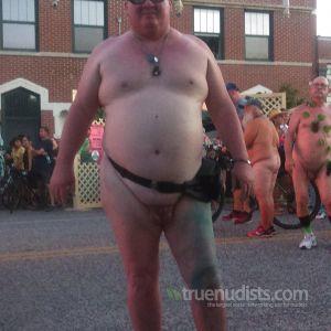 One dude out and about