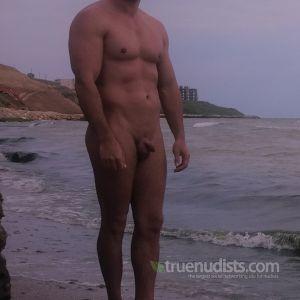 One nudist out and about
