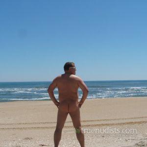 Solo man in nature
