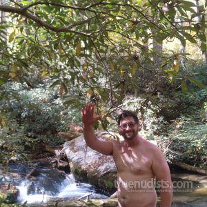 One guy in nature