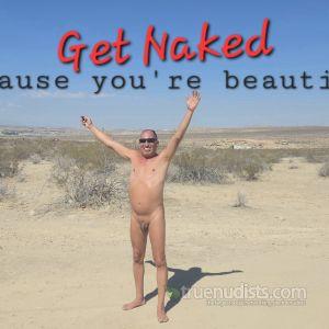 Solo nudist outside