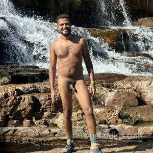 Solo male in the wilderness