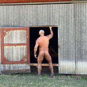 A nudist in nature