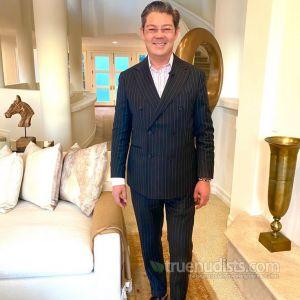 A guy in their house