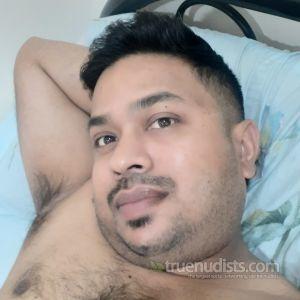 Solo guy relaxing at home