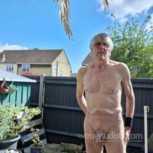 A nudist in the wilderness