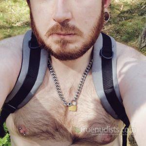 Solo man outdoors